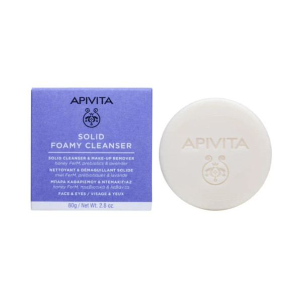Apivita Espuma Limpeza Sólida Rosto/Olhos - 80G