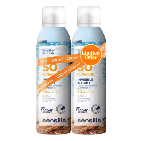 Sensilis Body Spray SPF50 Toque Seco - 200ml (Pack Duplo)