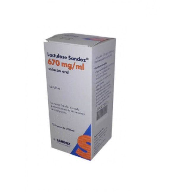 Lactulose Sandoz MG, 670 mg/mL solução oral - 200ml