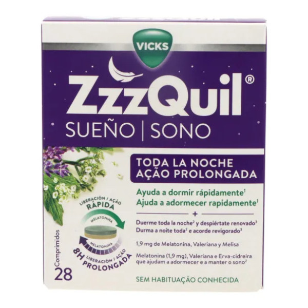 Zzzquil Sono Ação Prolongada (x28 comprimidos)