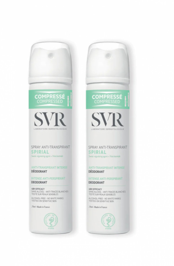 SVR Spirial Spray Desodorizante Antitranspirante Intensivo - 75ml  (DUO) Preço Especial