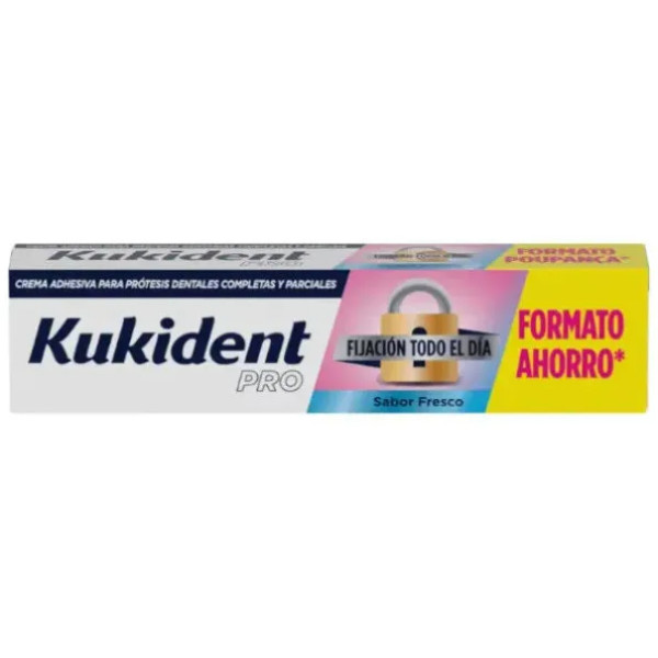 Crema adhesiva de fijación diaria Kukident Pro sabor fresco - 70 g