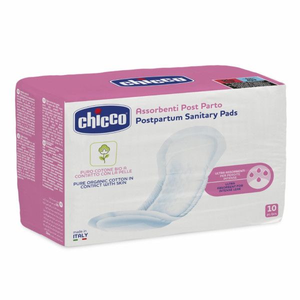 Chicco Penso Algodão Orgânico Pós Parto (x10 unidades)