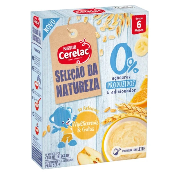 Cerelac Papa Não Láctea Multicerais/Fruta_6M+ - 180G