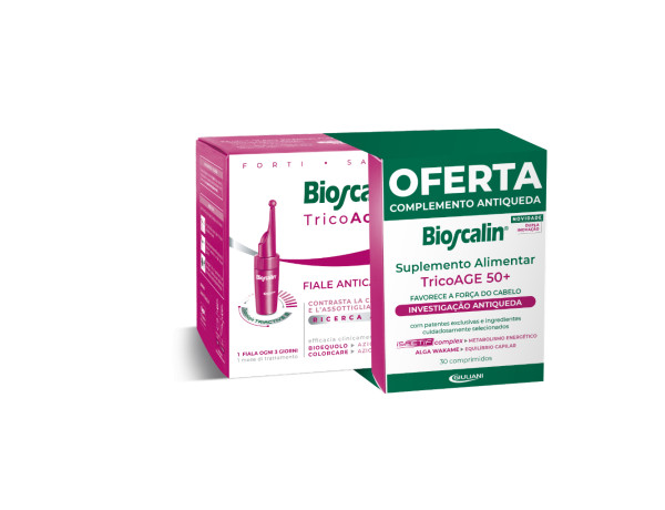 Bioscalin TricoAge50+ (x10 ampolas) +  Oferta 30 Comprimidos