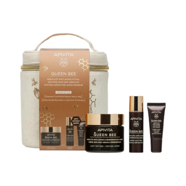 Apivita Queen Bee Creme Ligeiro + Oferta Serum + Olhos 5ml