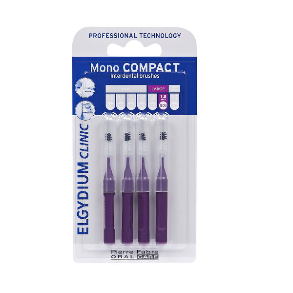 Elgydium Clinic Escovilhão Mono Compact Roxo (x4 unidades)