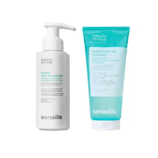 Sensilis Purify Essential Gel - 200ml +  Sensilis Succinic [Jelly Cleansing Oil]  - 150ml
