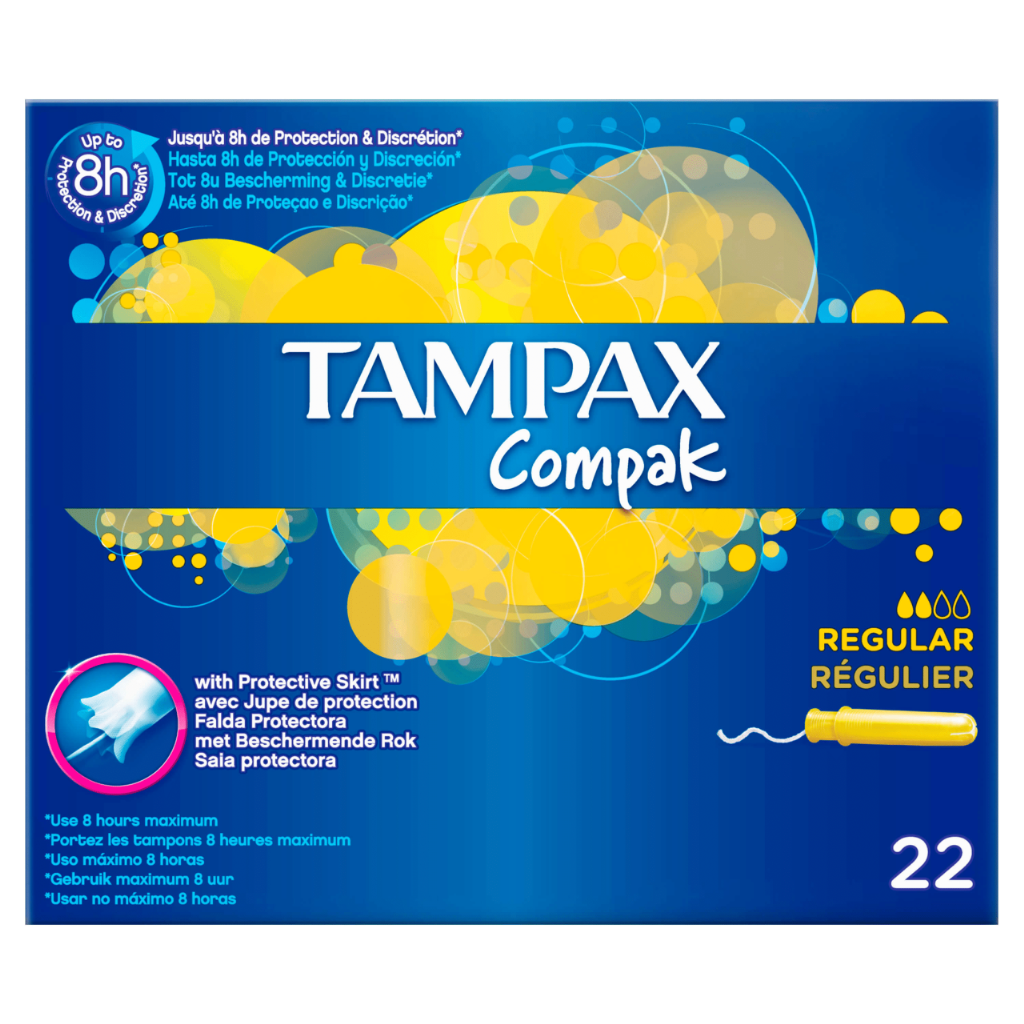 Tampax Compak Regular Tampão Aplicador (x22 unidades)