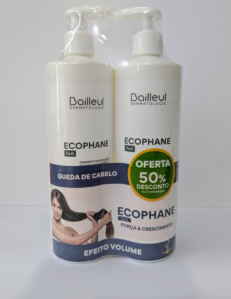 Ecophane Champô Fortificante 500ml x2 -50% 2Unidade