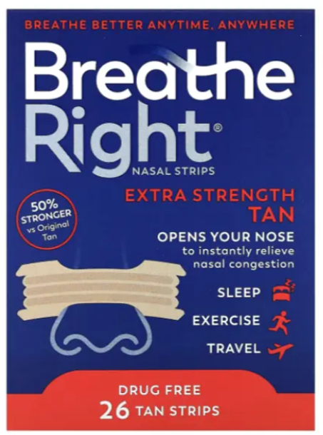 Breathe Right Tiras Nasais Extra forte bege x8