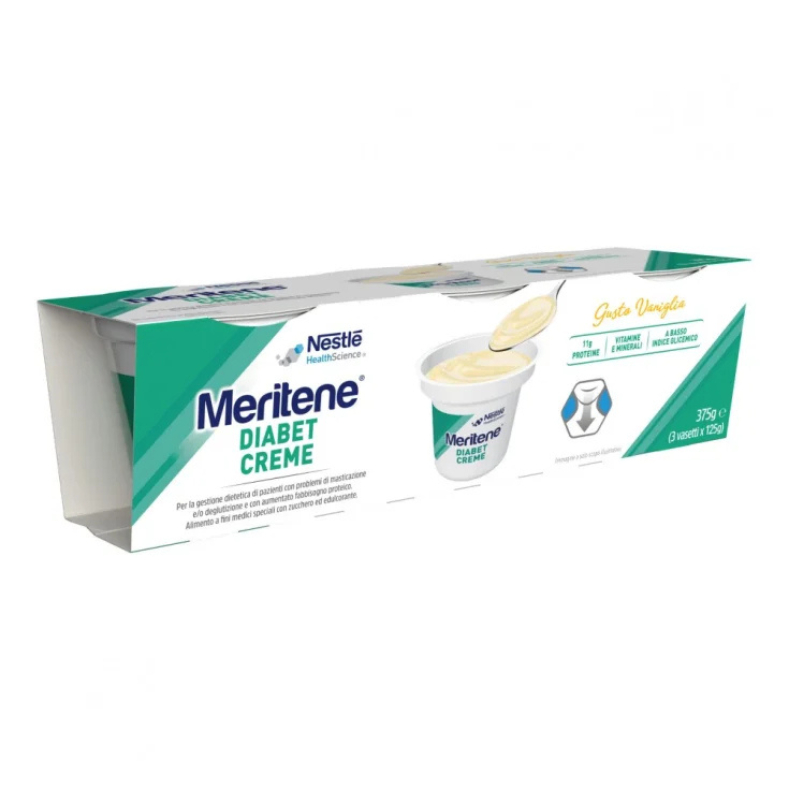 Meritene Diabet Creme Baunilha 125g X3