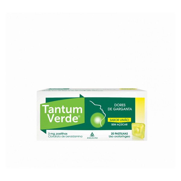 Tantum Verde Limão, 3mg x20