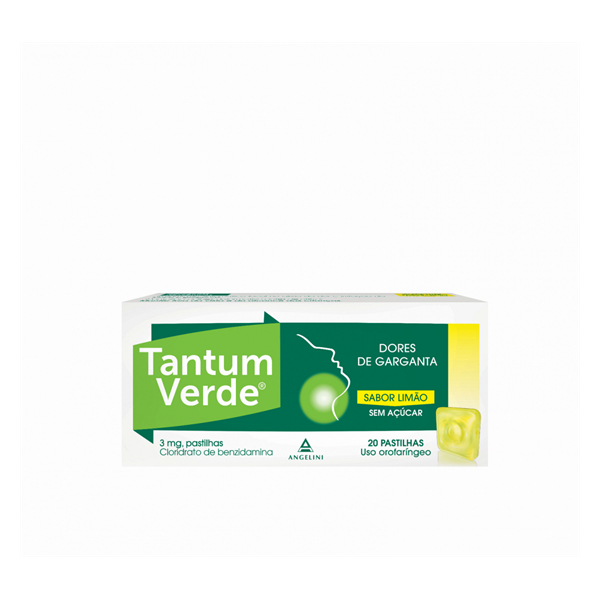 Tantum Verde Limão, 3mg x20