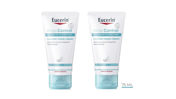 Crema de manos Eucerin Atopicontrol - 75 ml (paquete doble)