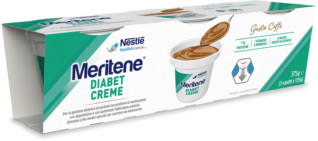 Meritene Diabet Creme Cafe 125g x 3 unidades