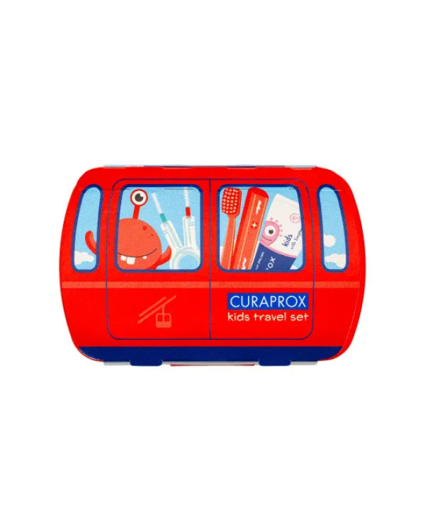 Curaprox Kids Kit Viagem Vermelho