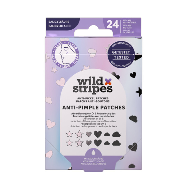 Wild Stripes Pimple Patches Holo Clear X24