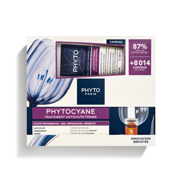 Phytocyane Mulher Antiqueda Progressiva - 5ml (x12 unidades) + Champô - 100ml