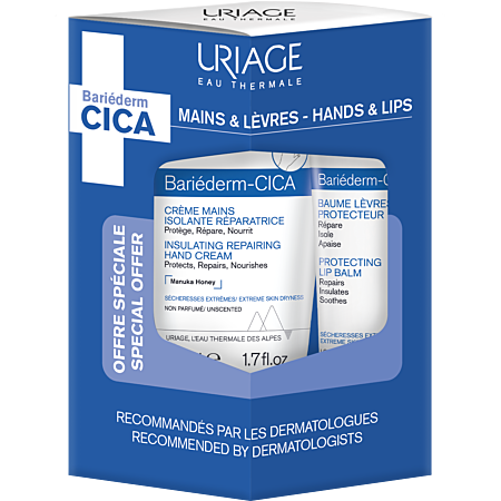 Uriage Bariederm Cica Creme Mãos + Bálsamo Labial