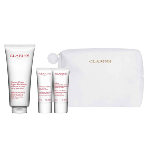Cuidados esenciales de hidratación corporal de Clarins