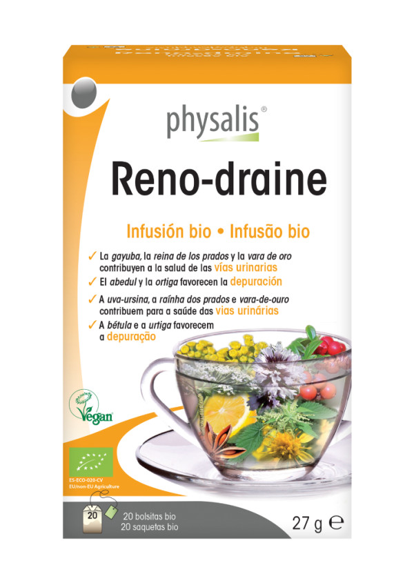 Infusión Herbal Orgánica Physalis Reno-Draine 20 Bolsitas