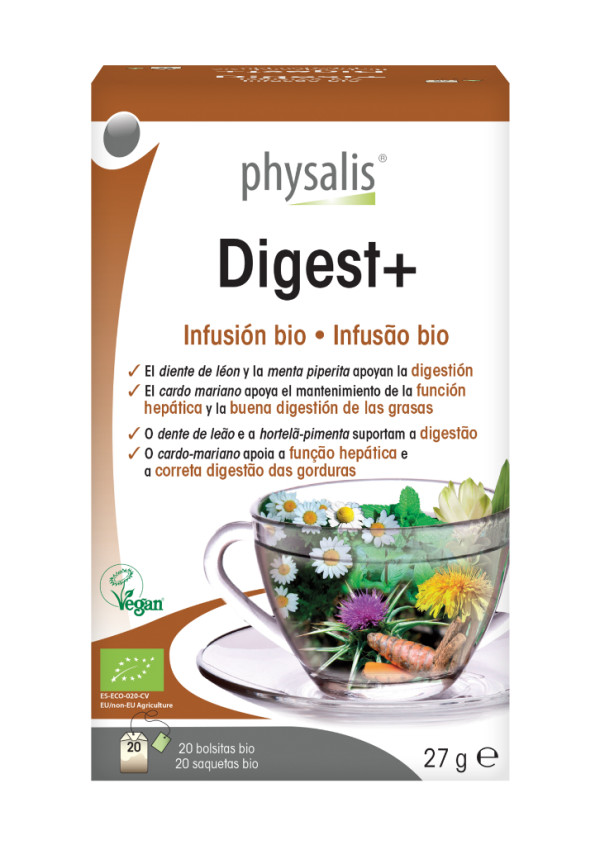 Infusión Orgánica Physalis Digest+ 20 Bolsitas
