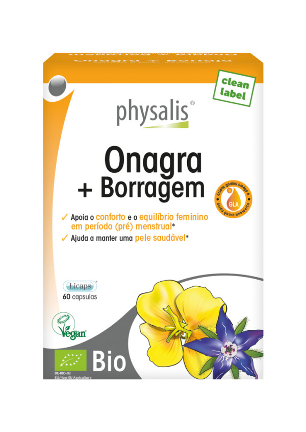 Physalis Onagra + Borraja 60 cápsulas