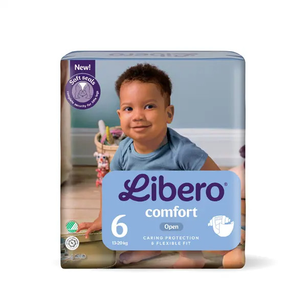 Libero Comfort_Tamaño 6_ Pañales_ 13-20kg (x21 unidades)