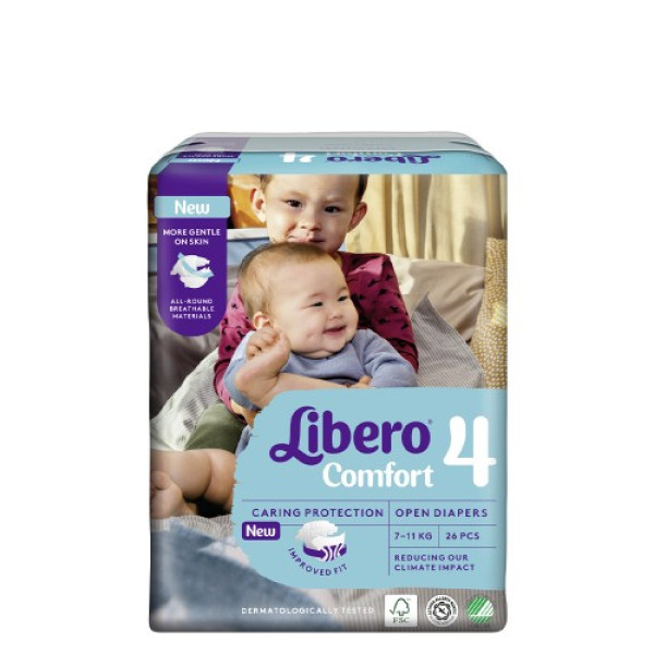 Libero Comfort_4_ Pañales_ 7-14kg (x26 unidades)