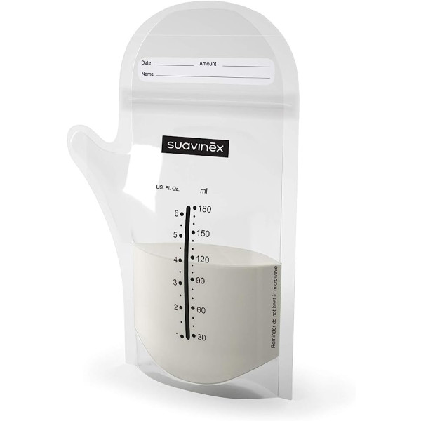 Bolsa para almacenar leche materna Suavinex 180 ml x 25 unidades