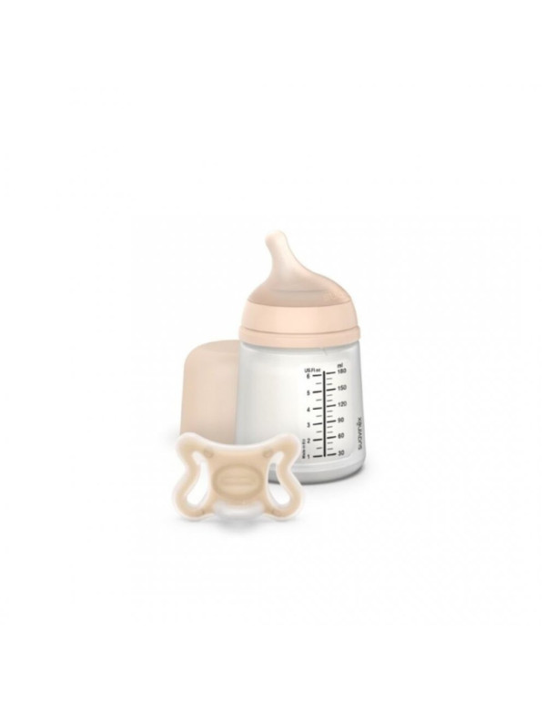 Suavinex Zero Startset Chupeta +Biberão 180ml  Light