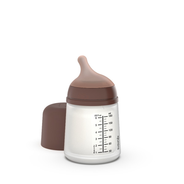 Suavinex Zero Biberão Tetina Silicone AntiCólica - Ajustavel - 180ml - Deep