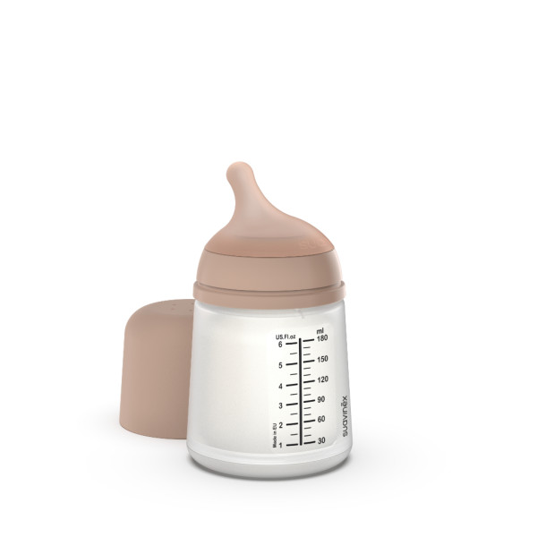 Suavinex Zero Biberão Tetina Silicone AntiCólica - Ajustavel - 180ml - Medium