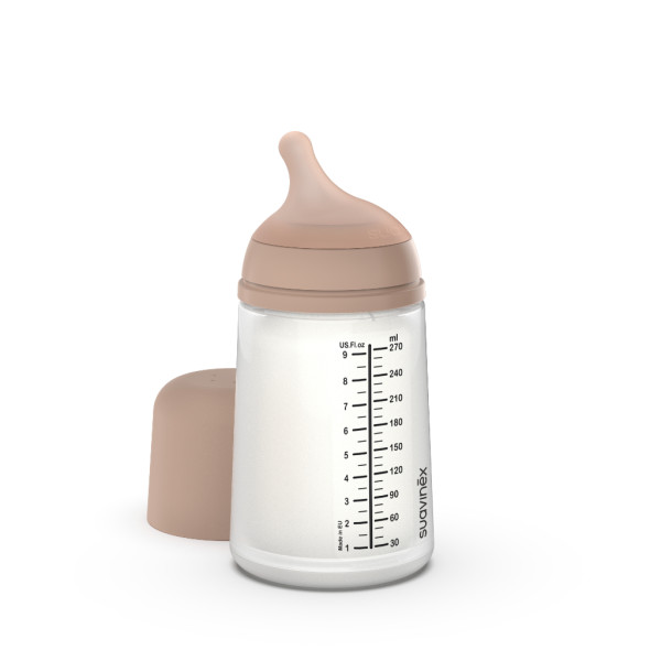 Suavinex Zero Biberão Tetina Silicone AntiCólica - Médio - 270ml - Medium