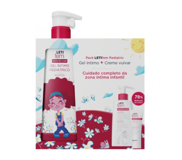 Letifem Pediatrico Gel Intimo - 250ml + Creme Vulvar - 30ml