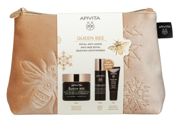 Apivita Queen Bee Creme Rico 50ml+ Oferta Serúm 10ml + Creme de olhos 5ml