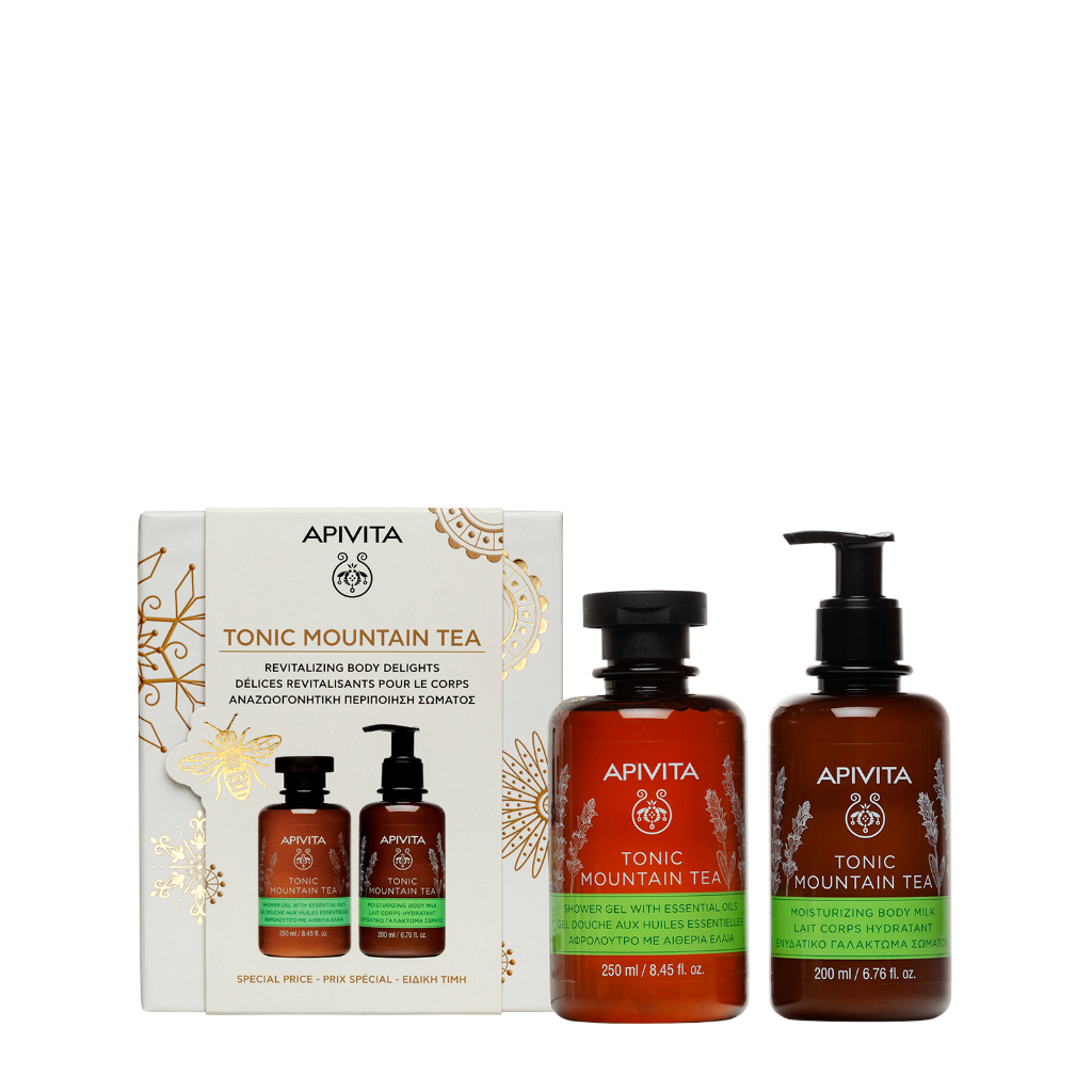 Apivita Mountain Tea Gel Banho 250ml + Apivita Leite Hidratante 200ml