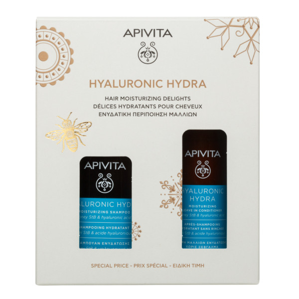 Apivita Hyaluronic Hydra Champô 250ml + Condicionador Leave in 100ml