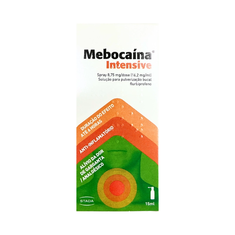 Mebocaína Intensiva en Aerosol, 16,2 mg/ml Frasco Nebulizador, 15 ml Solución en Aerosol Oral