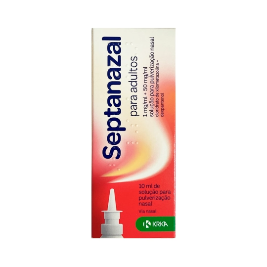 Septanazal, 1/50 mg/l  solução pulverização nasal -10ml