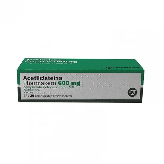 Acetilcisteína Pharmakern MG, 600 mg (x20 comprimidos)