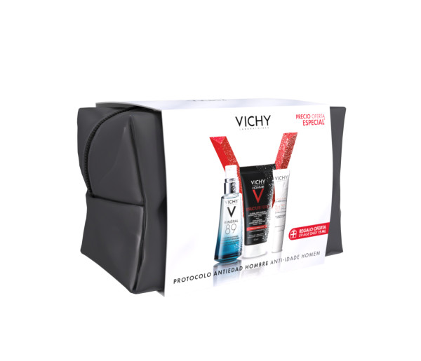 Vichy Homme Structure Force 50ml + Sérum Mineral 89 Concentrado 50ml . Coffret
