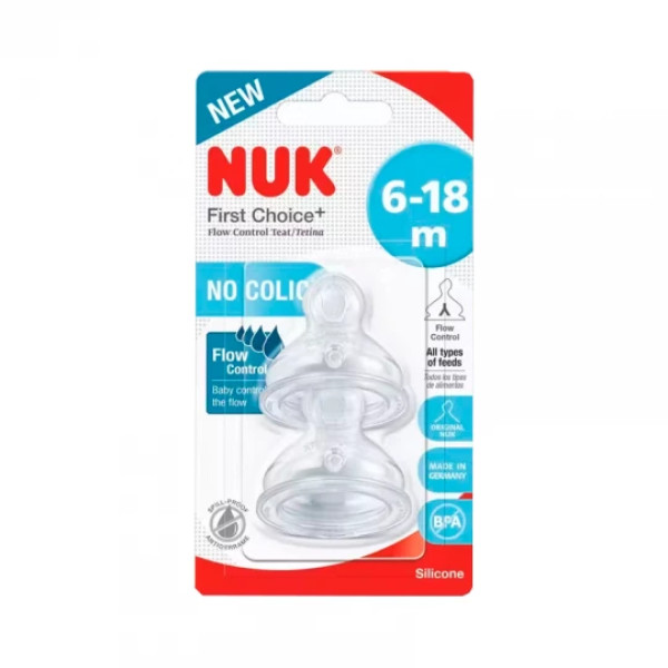 Tetina Nuk First Choice+ Control Flow (x2 unidades)