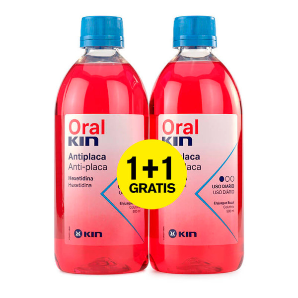 Enjuague bucal Oralkin 500ml X 2 unidades