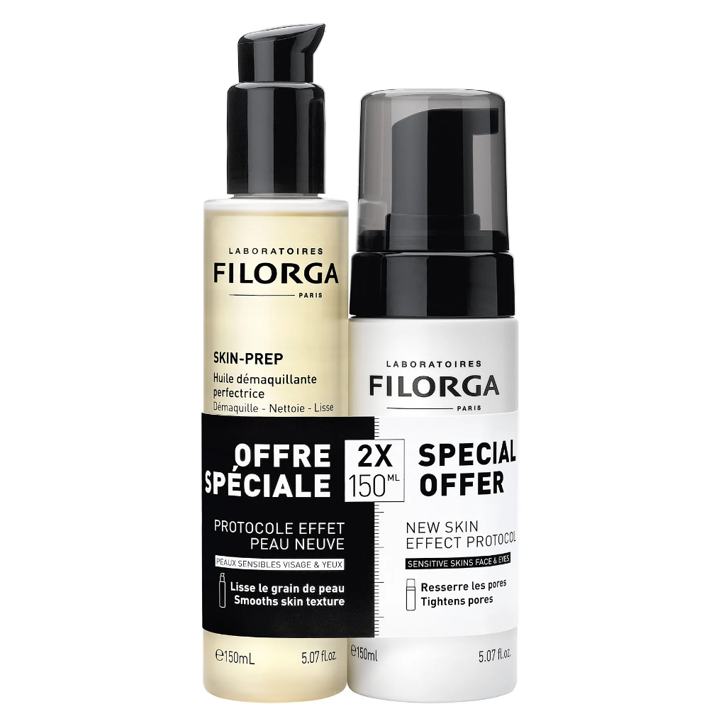 Filorga Skin-Prep Oil - 150 + Mousse de Limpeza Enzimática - 150ml