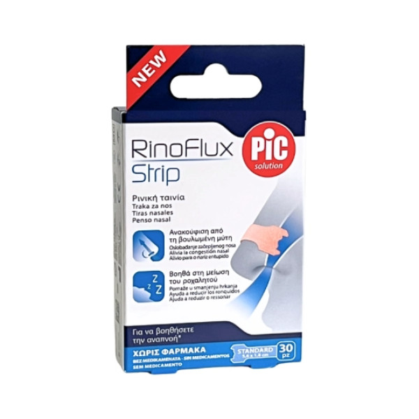 Pic Rinoflux Tiras Nasais _ 5,6x1,8cm (x30 unidades)