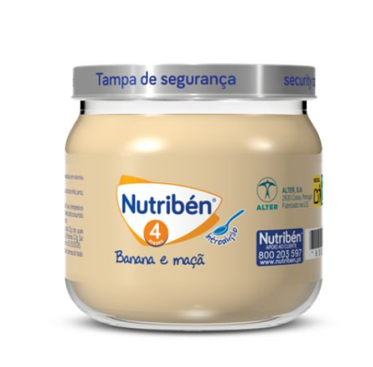 Nutriben Boião 4 Banana Maçã 120G