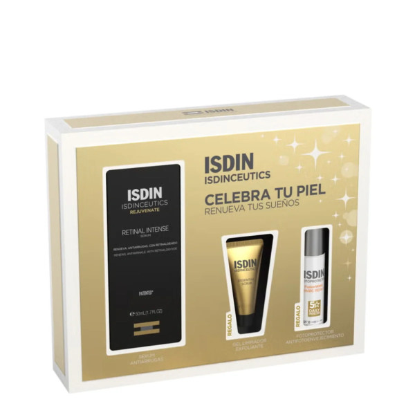 ISDIN Isdinceutics Pack Renovating - Sérum Retinal Intense - 50ML + oferta Essential Scrub - 15g + Fusion Water Magic Repair - 10ml