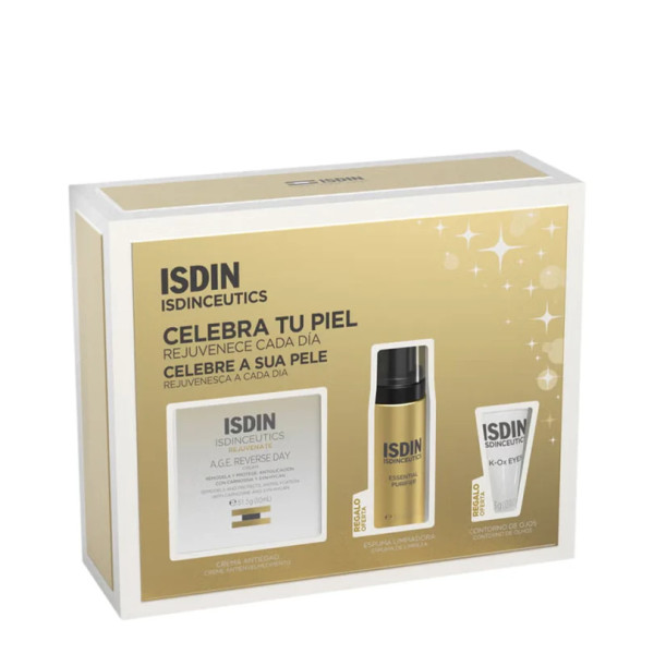 ISDIN Isdinceutics Pack Antiaging - Isdinceutics A.G.E. Reverse Day - 50ml + oferta Essential Purifier Foam - 30ml + K Ox Eyes - 4ml